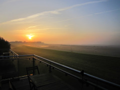 Sonnenaufgang vom Balkon