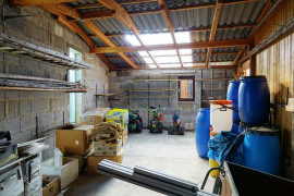 Werkstatt an die Garage angeschlossen