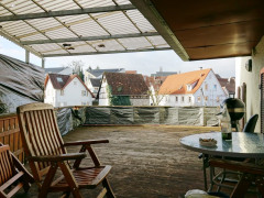 große Dachterrasse im 1. OG