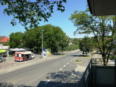 Blick vom Balkon.