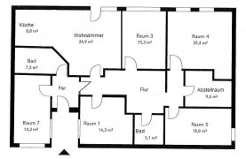 Umbau in eine 6-Zimmer-Wohnung