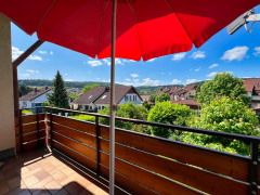 Blick vom Balkon