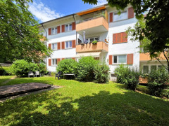 Garten Blick auf den Balkon