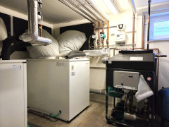 moderne Brauchwasserwärmepumpe UG