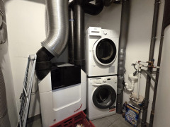 Belüftung - Haus links