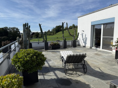 Terrasse Aussicht Landwirtschaft