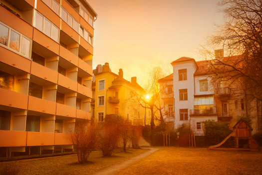 Abendstimmung Innenhof