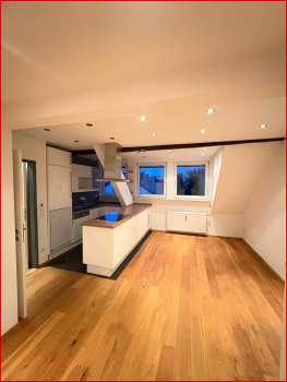 Wohnzimmer mit Küche