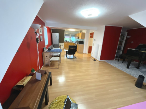 offener Wohn- Ess- und Küchenbereich