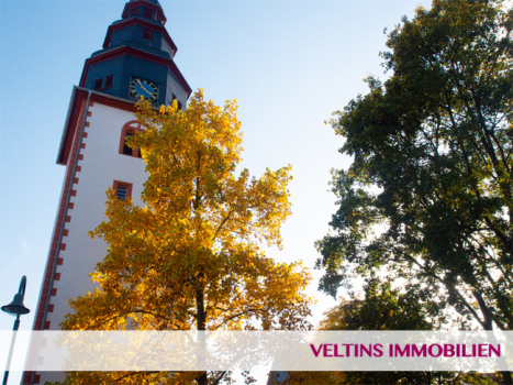 Blick auf den Kirchturm