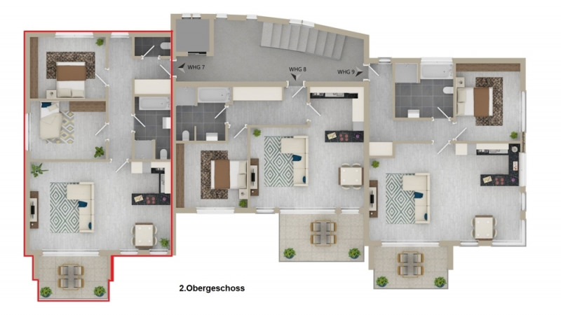 Etagengrundriss 2.Obergeschoss