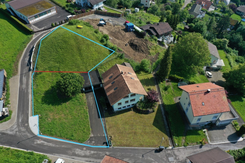 Grundstück eingezeichnet