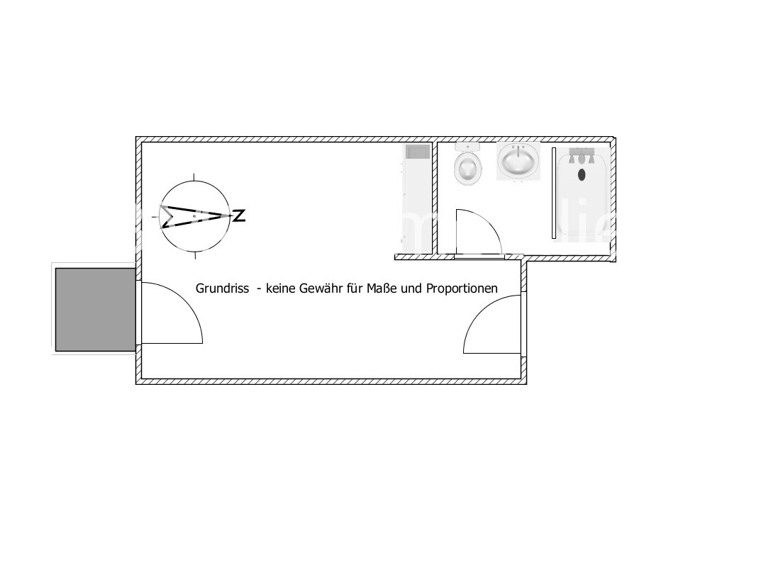 Sonniges Studio-Apartment Nähe Innsbrucker Platz mit Balkon - Foto 5
