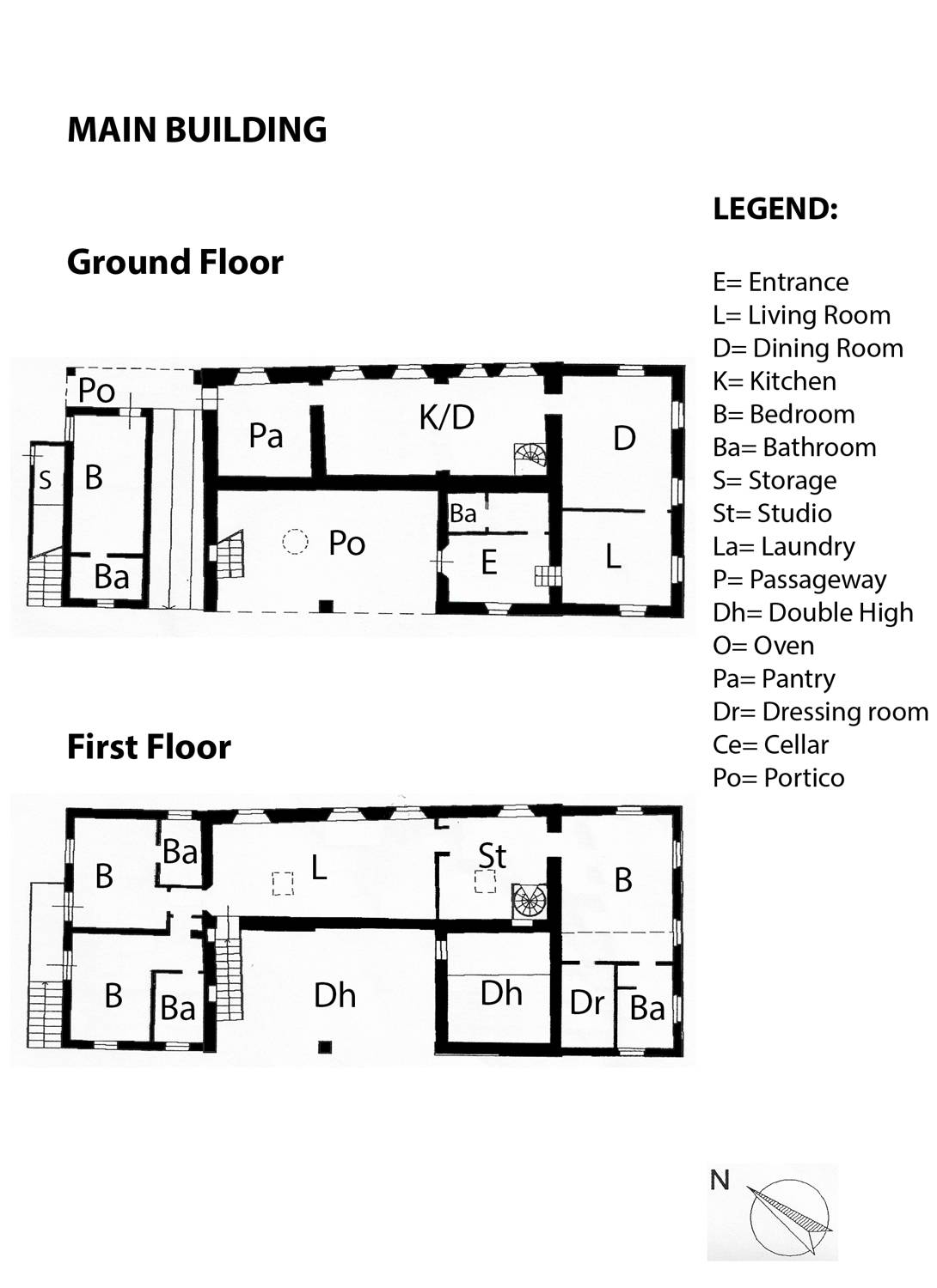 Floor Plans - Main Building