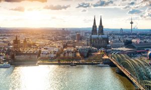 Köln Panorama mit Domblick