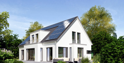Einfamilienhaus mit Solardach