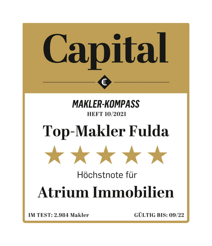 Capital Makler-Kompass 2022 Top-Makler Fulda Höchstnote