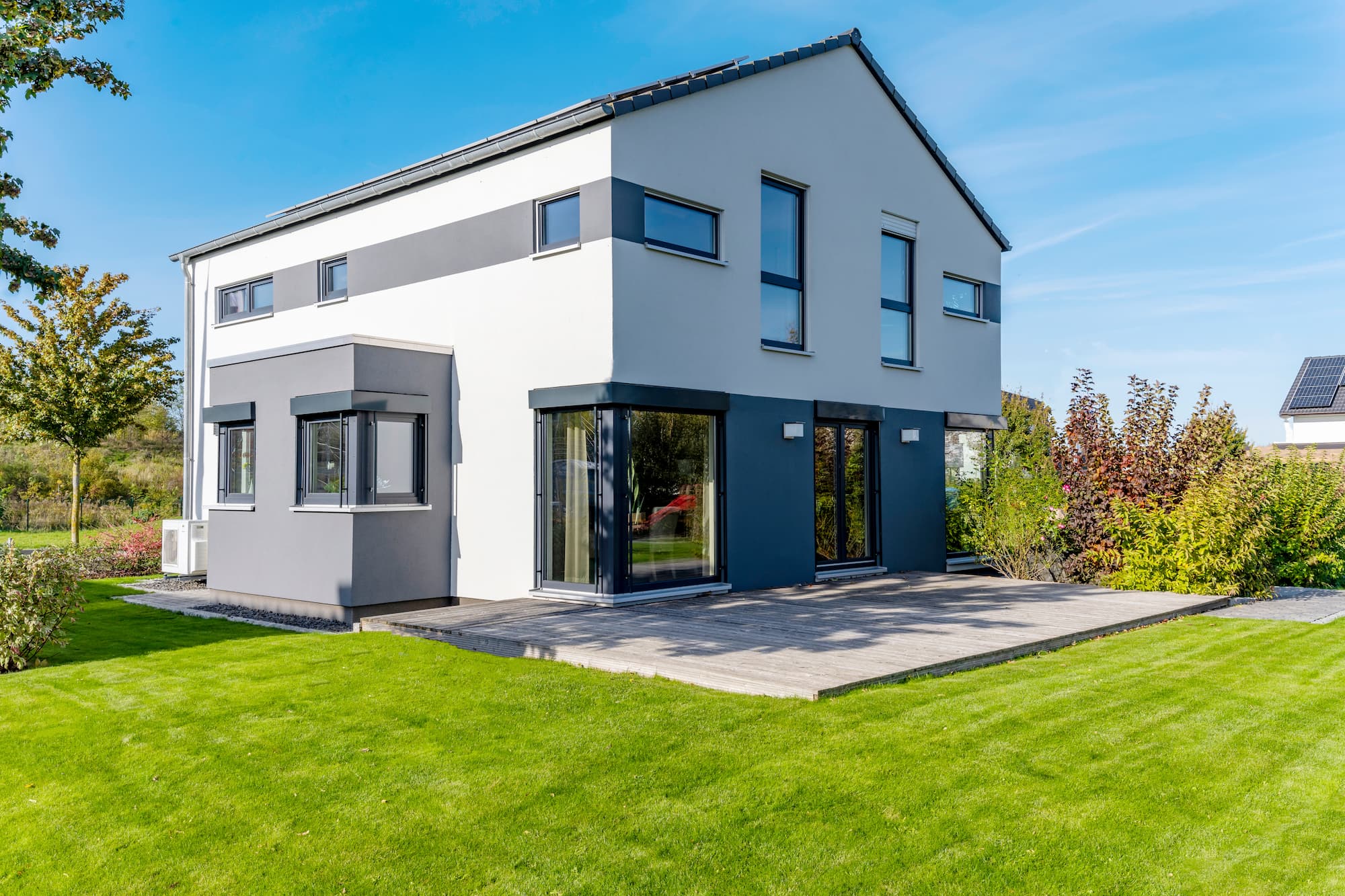 Freistehendes Einfamilienhaus.