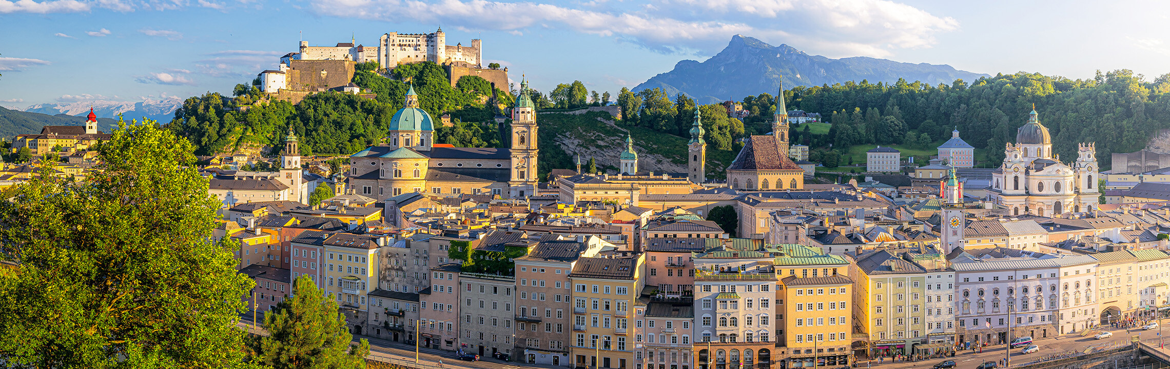 Panorama von Salzburgs Altstadt