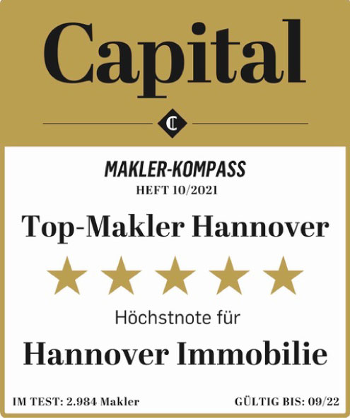 Top-Makler Hannover, 5 Sterne, Capital Magazin.