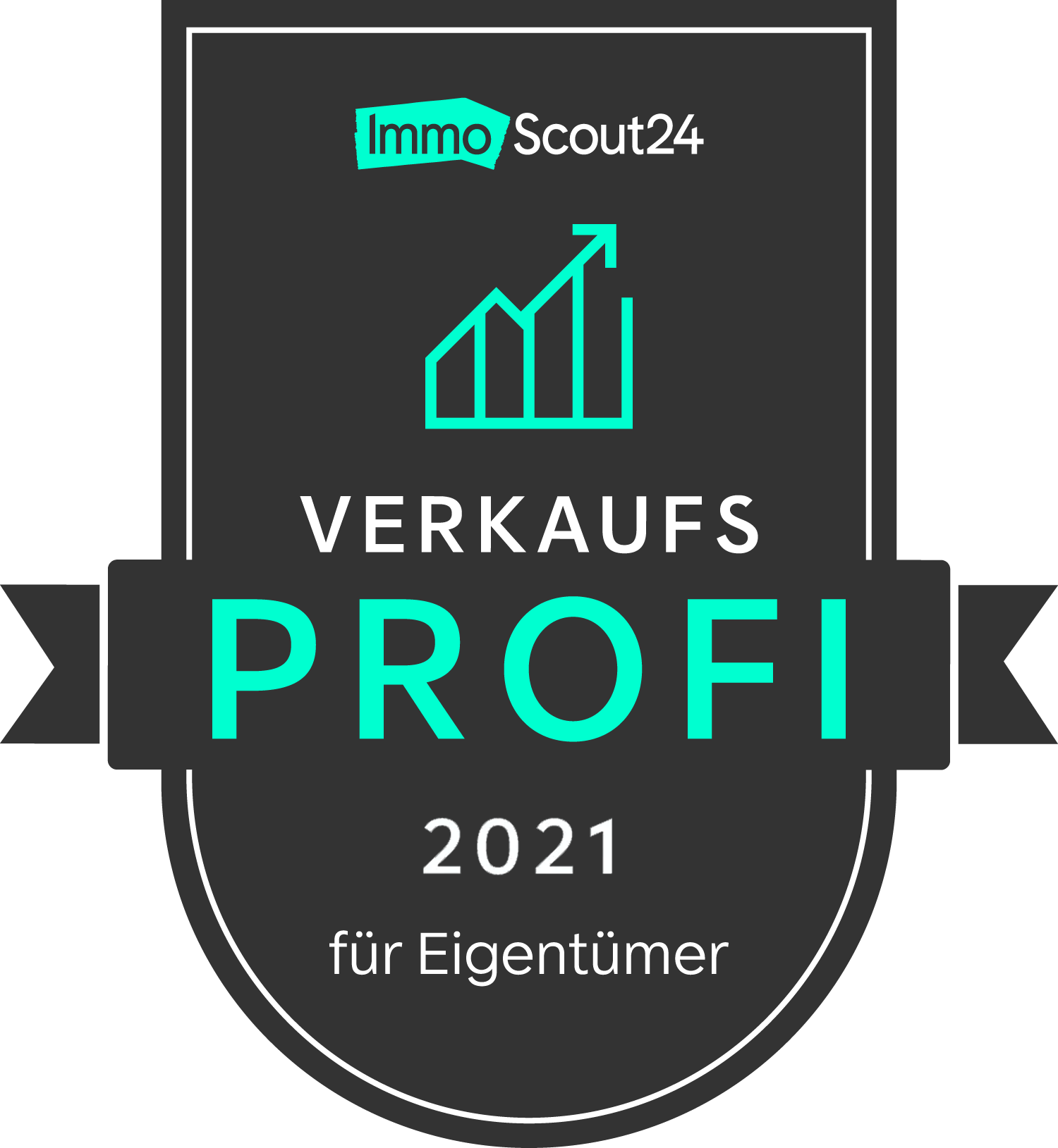 Siegel für ImmoScout24-Verkaufsprofi 2021