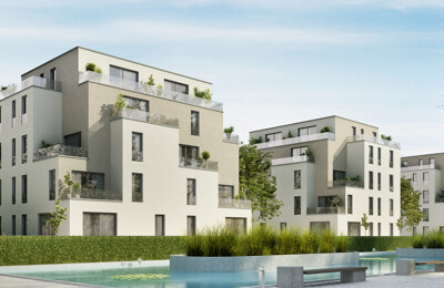 Moderne Mehrfamilienhäuser