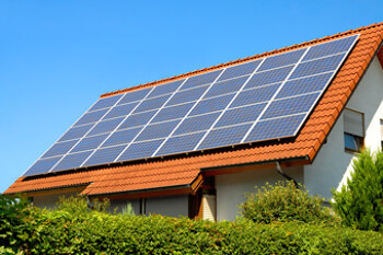 Solaranlage auf dem Hausdach
