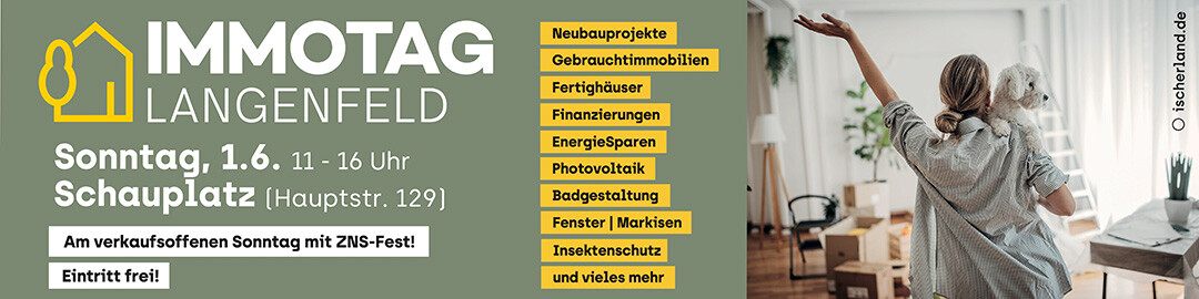 Plakat zum Immobilientag in Langenfeld