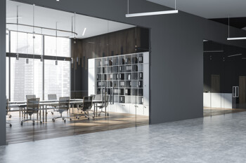 modernes graues Büro