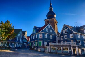 Blick auf den Alten Markt in Lennep