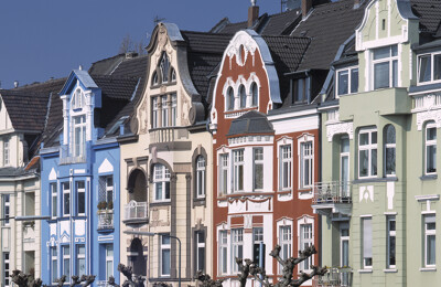 Ansicht von Altbaufassaden