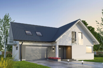 Ein modernes Einfamilienhaus im Grünen