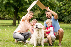 glückliche Familie