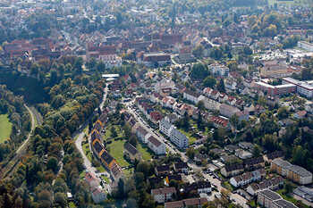 Luftbildaufnahme von Rottweil im Schwarzwald
