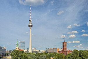 Blick auf den Alexanderplatz in Berlin – Mitte