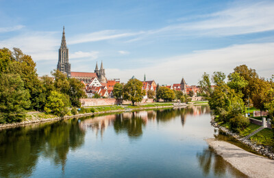 Flussufer in Ulm