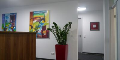 Empfang im Immobilienbüro in Viernheim