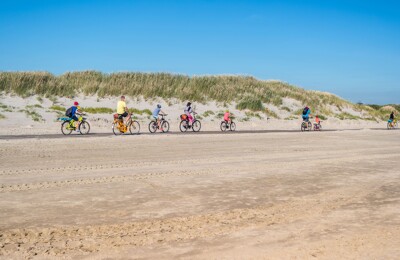 Fahrradweg am Strand