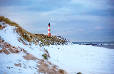 Strand an der Nordsee im Winter