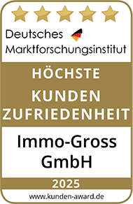 Siegel Höchste Kundenzufriedenheit vom Deutschen Marktforschungsinstitut für Immo-Gross aus Lörrach