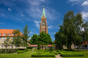 Blick auf den Dom in Schleswig.Holstein