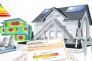 Hausmodell mit Energieausweis