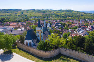 Luftansicht auf Ingelheim