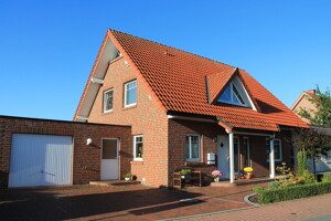 Einfamilienhaus in rotem Klinkerstein