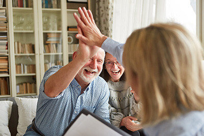 High Five mit Makler