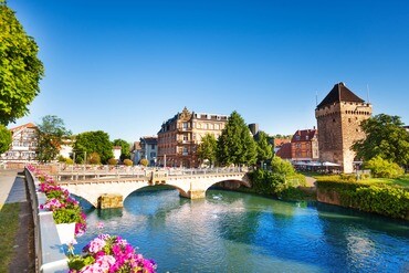 Schelztorturm und Agnesbrücke in Esslingen