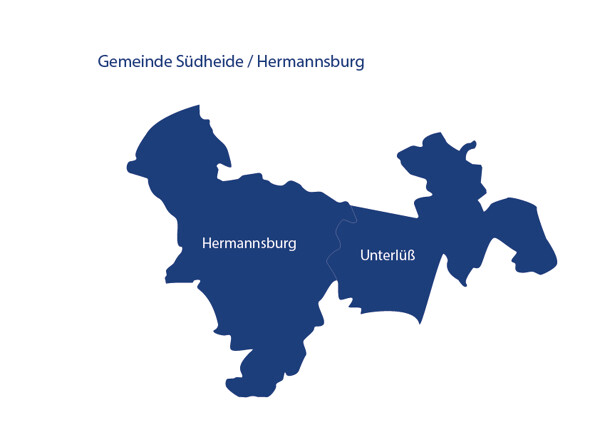 Grafische Darstellung der Gemeinde Südheide