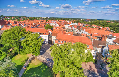 Luftansicht der Stadt Celle
