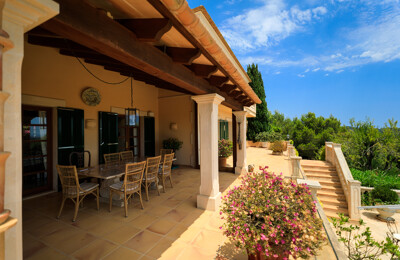 Terrasse vom Haus in Spanien