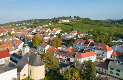 Panorama von Hagenbrunn im Weinviertel